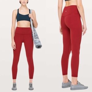Lululemon Align Pant II *25" Dark Sport Red - Size 6